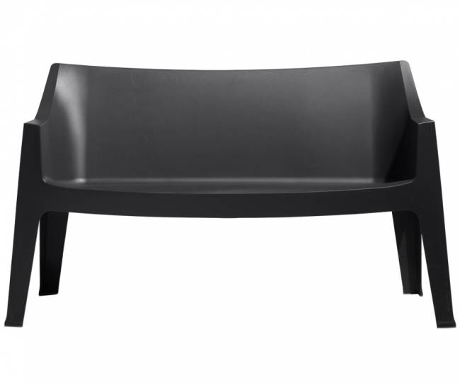 Диван пластиковый Coccolona антрацит 1410х600х830 мм