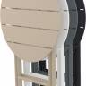 Стол пластиковый складной Helen Folding Table Ø60 опаловый зеленый Ø600х740 мм