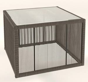 Столик кофейный "Канцлер", из искусственного ротанга, серый, темно-серый, коричневый Столик кофейный "Канцлер", из искусственного ротанга, серый, темно-серый, коричневый