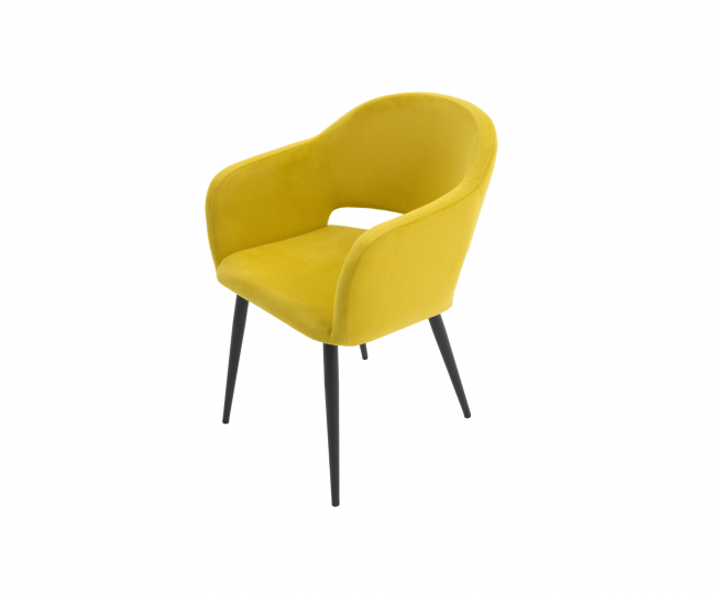 Стул Пичч чёрный / горчичный Стул Пичч чёрный / горчичный