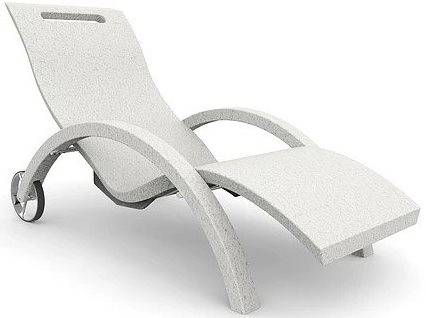 Шезлонг-лежак пластиковый Serendipity Chaise Outdoor S110 1800х600х1000 мм