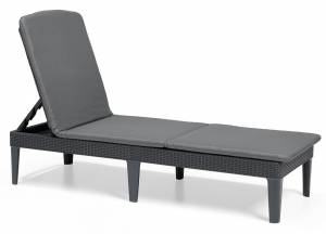 Jaipur Sun lounger (with cushion) graphite Jaipur Sun lounger (with cushion) graphite